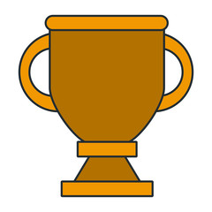 Trophy cup symbol icon vector illustration graphic design
