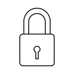 Security padlock symbol icon vector illustration graphic design