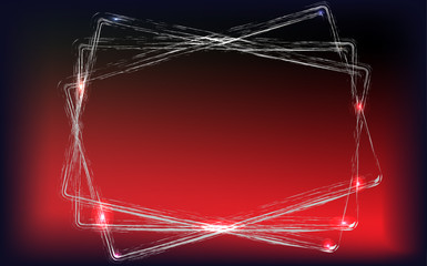 Neon frame illustration