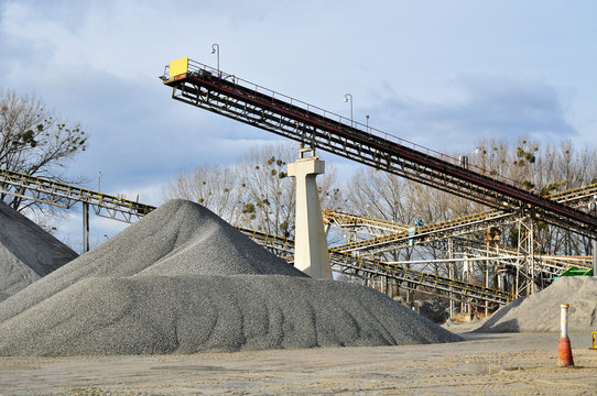 minning industry gravel quarry conveyor