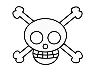 海賊マーク(色)