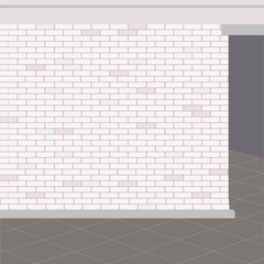 abstract illustration of a loft room interior