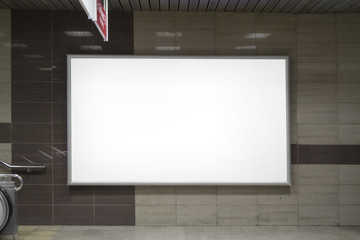 Billboard in the subway