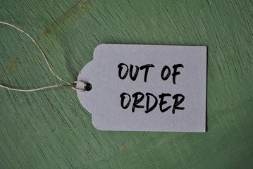 Out of order - obrazy, fototapety, plakaty