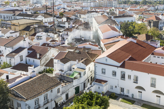 a view over Beja city, Alentejo, Portugal