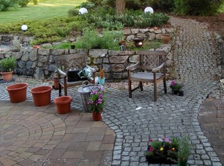 Sommerliche Terrasse