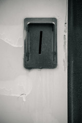 Coin slot of a cigarette vending machine