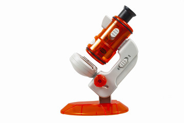 microscope isolated on white