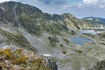 Fototapeta na wymiar Amazing panorama of Musalenski lakes, Rila mountain, Bulgaria