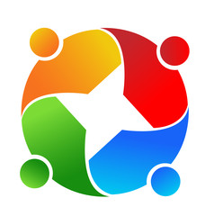 Teamwork group meeting, discussion and planning icon