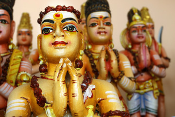 decorative statue in hindu temple