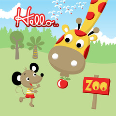 funny animals cartoon