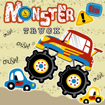 monster truck cartoon