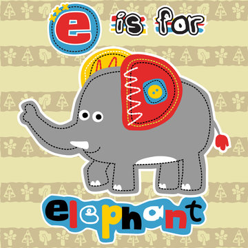 Big elephant cartoon