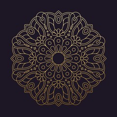 Mandala flower beautiful vector vintage decorative element oriental illustration