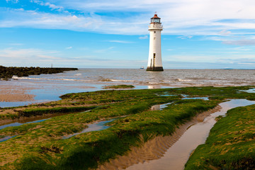 Fototapeta na wymiar New Brighton Lighthouse / Perch Rock Lighthouse