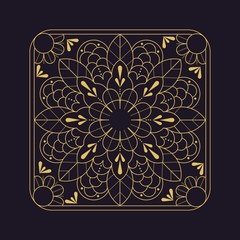 Mandala flower beautiful vector vintage 

decorative element oriental illustration