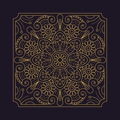 Mandala flower beautiful vector vintage 

decorative element oriental illustration