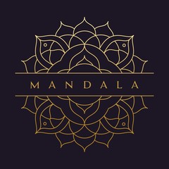 Mandala flower beautiful vector vintage 

decorative element oriental illustration