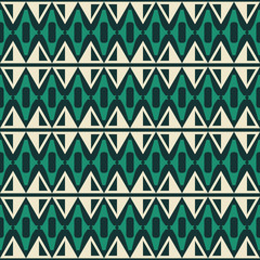 Seamless geometric print of patterned wide horizontal stripes