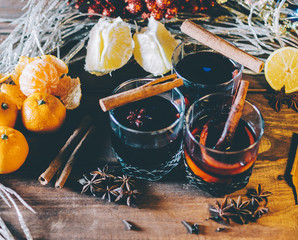 Glasses With Mulled Wine