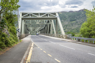 Ballachulish bridge in Lochaber, Scottish Highland.