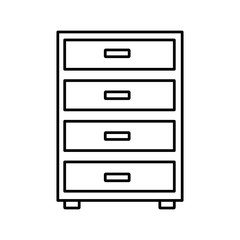 Office cabinet isolated icon vector illustration graphic design
