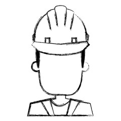 construction worker with helmet vector illustration design