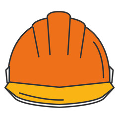 helmet construction isolated icon vector illustration design