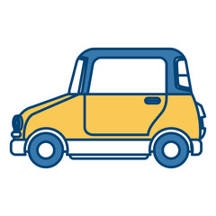Small car vehicle icon vector illustration graphic design