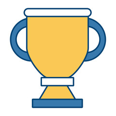 Trophy cup symbol icon vector illustration graphic design