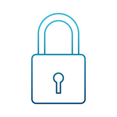 Security padlock symbol icon vector illustration graphic design