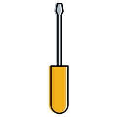 screwdriver tool isolated icon vector illustration design