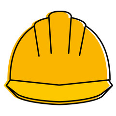helmet construction isolated icon vector illustration design