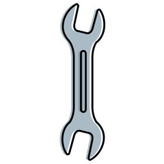 wrench tool isolated icon vector illustration design
