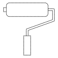 roller paint isolated icon vector illustration design