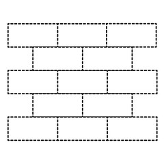 bricks wall pile icon vector illustration design