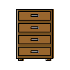 Office cabinet isolated icon vector illustration graphic design