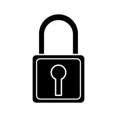 Security padlock symbol icon vector illustration graphic design