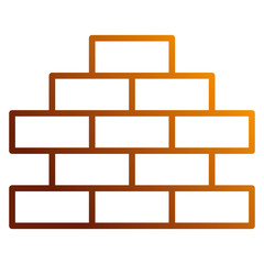 bricks wall pile icon vector illustration design