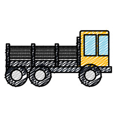 construction truck isolated icon vector illustration design