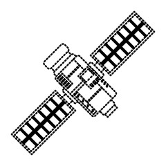 Fototapeta na wymiar Space Satellite isolated icon vector illustration graphic design