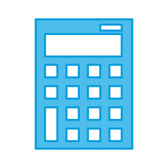 Calculator math device icon vector illustration graphic design