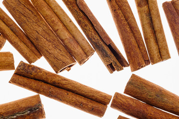 cinnamon sticks isolated