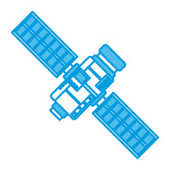 Space Satellite isolated icon vector illustration graphic design