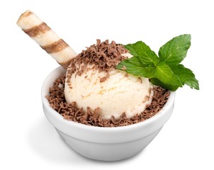 Ice Cream Scoop in a Bowl