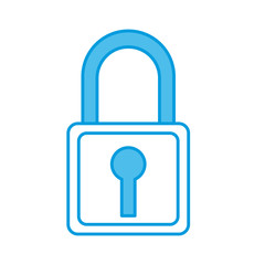 Security padlock symbol icon vector illustration graphic design