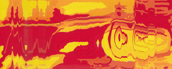 Corrugated abstract background. Poster color on paper and created by scanner. Multicolored background. Modern art. Contemporary art. Abstract art.