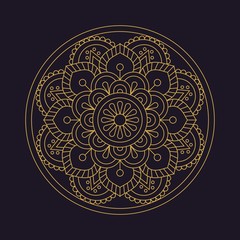 Mandala texture flower beautiful vector vintage decorative element oriental illustration