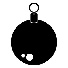 christmas ball hanging icon vector illustration design